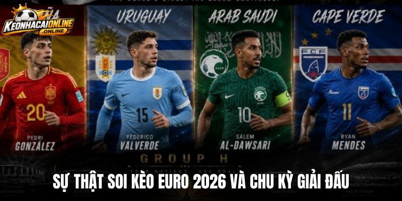 Sự thật soi kèo euro 2026 và chu kỳ giải đấu