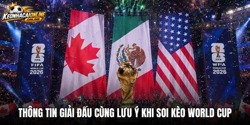 Thông tin giải đấu cùng lưu ý khi soi kèo world cup